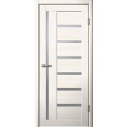 217 Полотно дверное 600х2000 ПВХ ясень снежный МАТОВОЕ СТЕКЛО