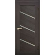 L05 Полотно дверное 700х2000 венге 3D МАТОВОЕ СТЕКЛО