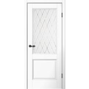 Дверное полотно Mone 93 ОСТЕКЛЕННОЕ Эмалит белый 2000х600