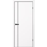 FN33 Полотно дверное 600х2000 Эмалит белый ДА (+Отв.планка)