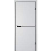 FN32 Полотно дверное 800х2000 Эмалит серебристый (+Отв.планка)