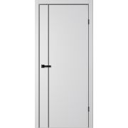 FN33 Полотно дверное 700х2000 Эмалит серебристый ДА (+Отв.планка)
