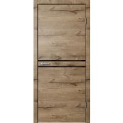 LF03 Полотно дверное 700х2000 ПВХ дуб пацифик ЧЕРНЫЙ ПЛАСТИК (черная ПВХ кромка с 4х сторон)