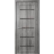 S01 Полотно дверное 800х2000 дуб стоунвуд ЧЕРНЫЙ ПЛАСТИК