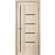 S03 Полотно дверное 900х2000 ясень ЧЕРНЫЙ ПЛАСТИК