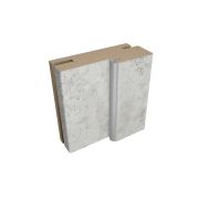 Деталь короба ТЕЛЕСКОП с уплотнителем 26х70х2050 (3) цемент светлый