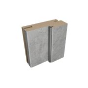 Деталь короба ТЕЛЕСКОП с уплотнителем 26х70х2050 (3) цемент темный