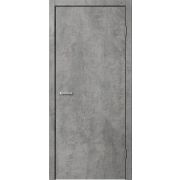 Гладкое Полотно дверное глухое 800х2000 цемент темный (ЧЕРНАЯ КРОМКА)