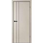 TR02 Полотно дверное глухое 900х2000 GVI айриш (черный молдинг и алюм.кромка с 4-х сторон, магнитная защелка)