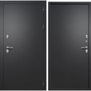 Дверь металлическая FLYDOORS Айварс ТЕРМО МЕТ/МЕТ. Букле черный FD 960 левое