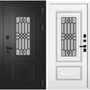 Дверь металлическая Шторм ТЕРМО СП-11 (Букле Черный Velluto Bianco 960*2050 Правая)