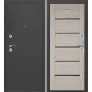Дверь металлическая АМАТО букле серый белый ясень (970) правая