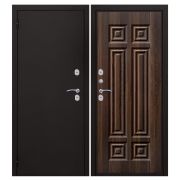 Дверь металлическая АРИЯ (Термо) Букле черный Радриго статус коньяк (970) левая