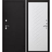 Дверь металлическая БЕРЛИН (Термо) букле черный Белая ВМР (970) правая