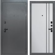 Дверь металлическая Дуэт 3К Букле NEO/Серебристый/Фуаро (860) правая