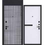 Дверь металлическая МОДЕРА Дуб мадейра агат/Софт рильеф AG806 960/L