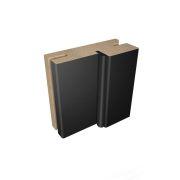 Деталь короба ТЕЛЕСКОП с уплотнителем 32х74х2050 (3) ПВХ черная шагрень