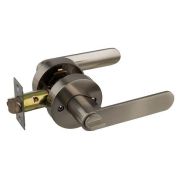 Ручка с защелкой-кноб ARSENAL 802 SN BK ник (фиксатор)