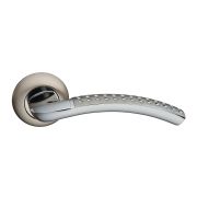 Ручка A-59 ННР белый никель (перфорация) 130 квадрат