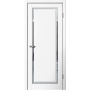 E05 Полотно дверное 600х2000 Эмалит белый ЗЕРКАЛО