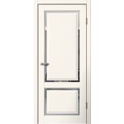 E02 Полотно дверное 600х2000 Эмалит ваниль ЗЕРКАЛО