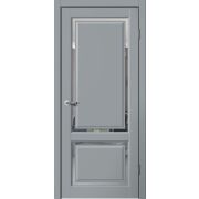 E02 Полотно дверное 700х2000 Эмалит серый ЗЕРКАЛО
