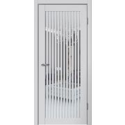C07 Полотно дверное остекленное 900х2000 Эмалит серебристый ЗЕРКАЛО