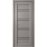 ST01 Полотно дверное 900х2000 ПВХ Grey soft Lacobel ЧЕРНОЕ