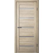 206 Полотно дверное 800х2000 ПВХ ясень латте МАТОВОЕ СТЕКЛО